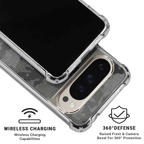 Digital Camo Pixel 9/9 Pro Clear Case
